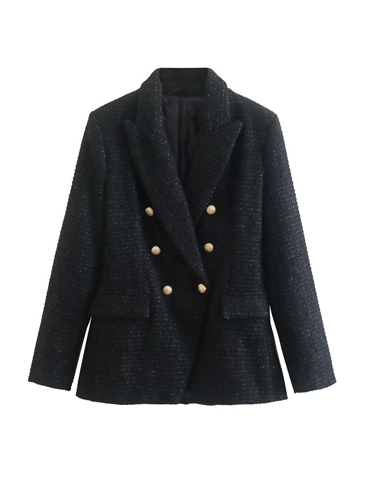 Blazer Feminino Alfaiataria Tweed Cloé