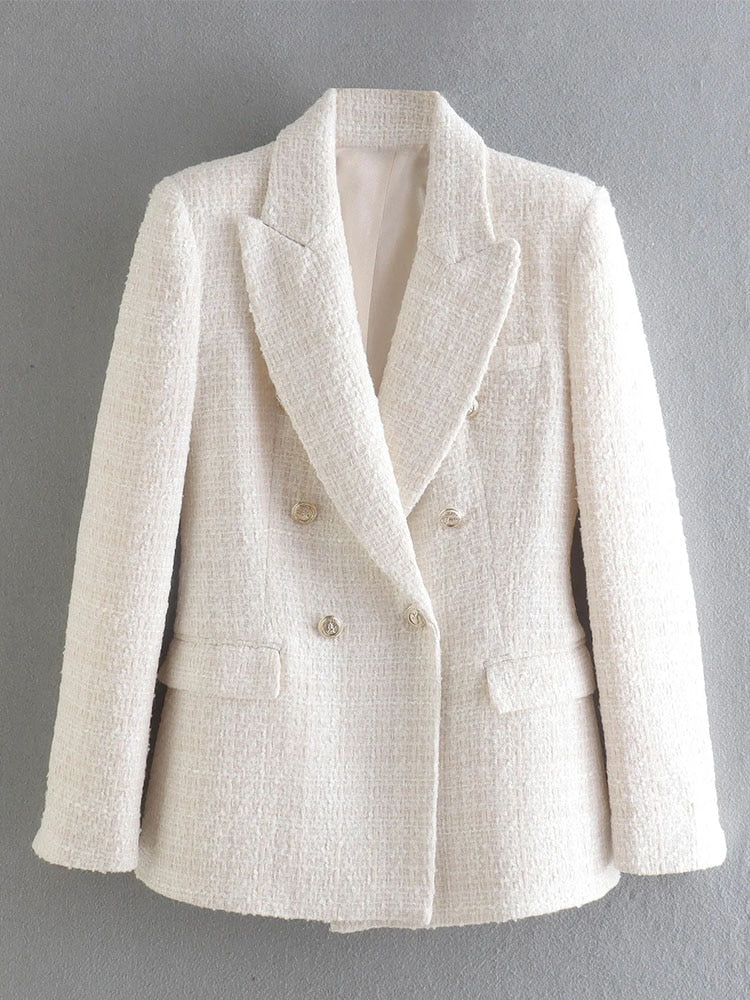 Blazer Feminino Alfaiataria Tweed Cloé