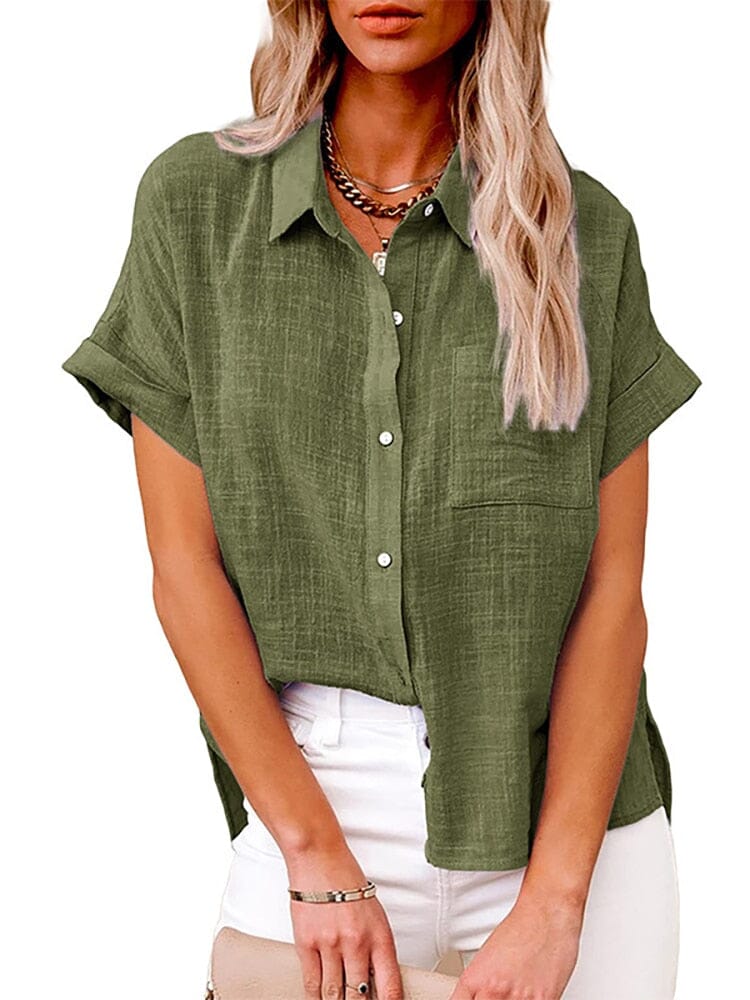 Camisa Vintage Summer 0 Use Bliss Femininé Verde P 