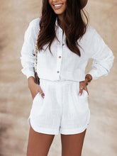 Conjunto Feminino Camisa e Shorts Algodão Egina