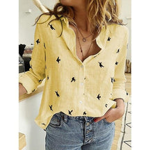 Blusa BLISS 0 BlissFemme PP Amarelo/Passaros 