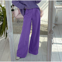 CALÇA PANTALONA BLISS FEMME 0 BlissFemme Roxo P 